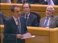 ZP RECONOCE EN EL SENADO HABER CEDIDO AL CHANTAJE DE ETA