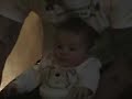 Baby Ryan Daddis And dog laughing
