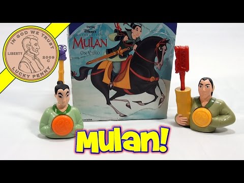 McDonald's Retro Happy Meal Series - Disney's Mulan Toy Set, 1998