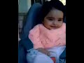 kudrat enjoying her ride in the shopping trolley...