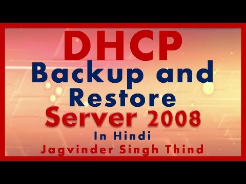 how to recover dhcp server