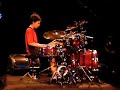 Drum solo by a 12 years old boy