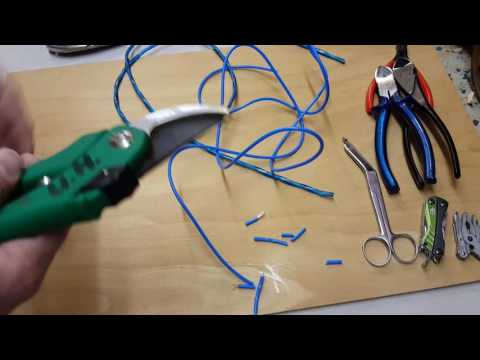 Wäscheleine schneiden. Mit welchem Werkzeug?