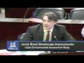 Councillor Perks speaking on the Jarvis Street Streetscape Improvements