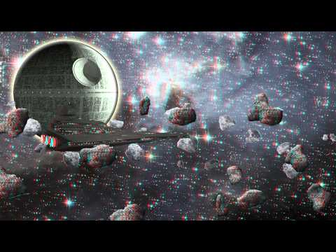 Star Wars in 3D!!!  Star Destroyer and Death Star (Red/Cyan Anaglyph) - YouTube
