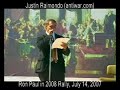 Justin Raimondo @ Ron Paul in 2008 rally July 14, 2007