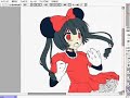 ネズミ♀を擬人化して描いてみた。