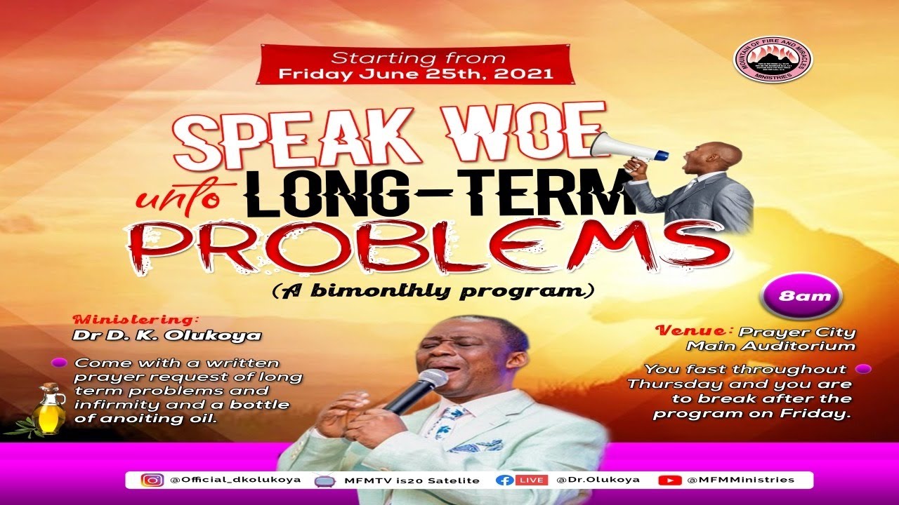 Watch MFM Live 25 June 2021 Speak Woe Unto Long-Term Problems