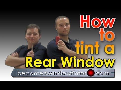 how to apply window tint