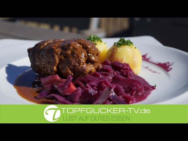 Original sächsische Rinderroulade mit Apfelrotkohl