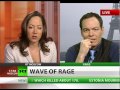 dozens of people have been reported killed in the libyan capital tripoli overnight as violence continues to spread across the country. key administrative buildings have been set on fire, with thousands of anti-government activists still on the streets calling for an end to the 41-year rule of colonel gaddafi. to find out more about how the middle east upheaval is impacting global economic patterns, we're joined live now by rt's financial guru max keiser...