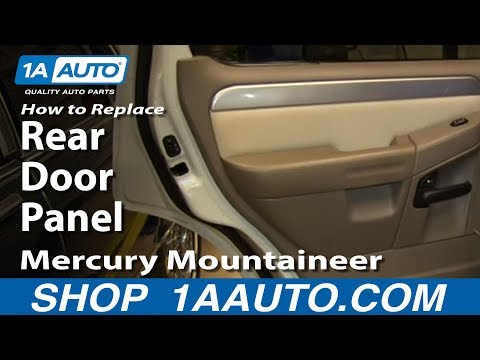 How To Remove Install Rear Door panel 2002-05 Ford Explorer Mercury Mountaineer