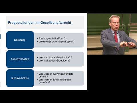 Gesellschaftsrecht: Vorlesung Gesellschaftsrecht 1 - Einfhrung