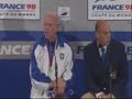 Zagallo nervoso ap�s perder a copa de 98