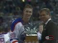 wayne douglas gretzky, oc (born january 26, 1961) is a retired canadian professional ice hockey player, currently coach and part-owner of the phoenix coyotes. born and raised in brantford, ontario, gretzky regularly played at a level far above his peers. in 1978, he signed with the indianapolis racers of the world hockey association (wha), where he briefly played before being signed by the edmonton oilers. when the wha folded, the oilers joined the national hockey league (nhl), where gretzky won four stanley cups, nine hart trophies as the most valuable player, and ten art ross trophies for most points in a season.

nicknamed 