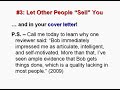 Guerrilla Job Search 101: Put a PS in Your Cover Letter