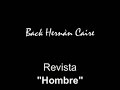 HERNÀN CAIRE EN EL BACK DE LA REVISTA 