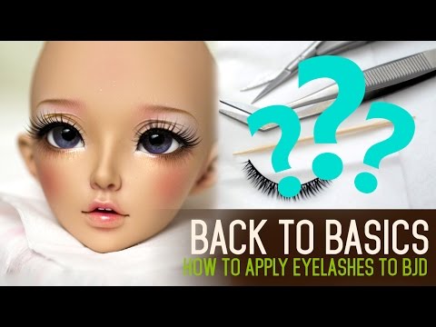 how to apply bjd eyelashes