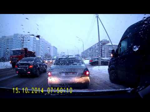 Я свидетель ДТП, Ханты-Мансийск 16.10.2014 (Запись видеорегистратора)