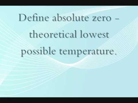 how to define absolute zero