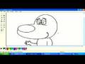 How To Draw Cartoon Animals in Microsoft Paint : How to Draw a Cartoon Dog's Mouth & Ears in MS Paint