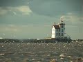 crashing waves off of Lorain Ohio, Lake Erie