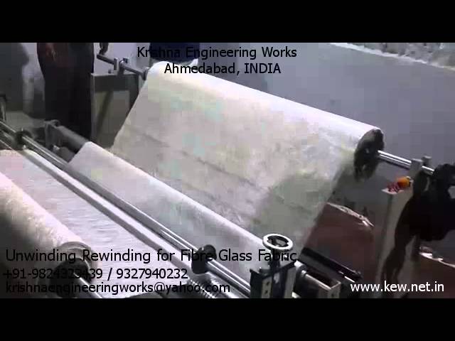 Rebobinamento do desenrolamento para a tela do vidro de fibra – trabalhos de engenharia de Krishna