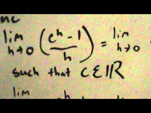 how to prove the derivative of e^x