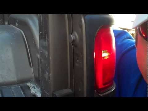 How to put a tail bulb in a Dodge Ram 1500 Truck
