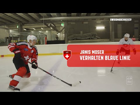 swissmadehockey: Verhalten Blaue Linie mit Janis Moser