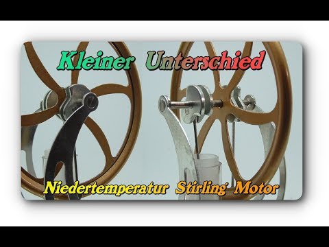 Kleiner Unterschied - Niedertemperatur Stirling Motor (Banggood)
