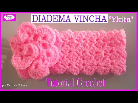 Vincha o diadema a crochet | Manualidades
