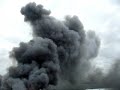 Closeup of fire at Onehunga Mitre10 2