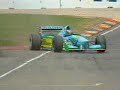 Choque entre Schumacher y Hill