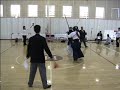 2004 Annual Harvard Invitational Shoryuhai Intercollegiate Kendo Tournament, Court A, second team game, Taisho match, MIT=white, Virginia Polytechnic Institute=red.  MIT Taisho is Laird-san, Virginia Polytechnic Institute Taisho is Tzeng-san.  Tzeng-san scores men point starting at 1:19 minutes to win; Virginia Polytechnic Institute wins Taisho match.  End of Game 2, Virginia Polytechnic Institute wins Game 2.  Complete team tournament player stats:Laird-san scored 3 men out of a total possible 12 points (MIT did not advance to quarterfinals).                                   Laird-san lost 3 men and 1 kote points.Tzeng-san scored a total of 5 men and 2 kote out of a total possible 16 points (8 games including quarter- and semi-final).Tzeng-san lost 3 men and 2 kote pointsNote: Virginia Polytechnic Institute placed 3rd in the team tournament.  This is the first game in the 2004 tournament for both teams.  In general, college players start practicing kendo when they first start college.For more information about the Shoryuhai, please visit: http://www.hcs.harvard.edu/~kendo/shoryuhai.phpThanks to:Game - Laird-san, Tzeng-san, Shimpan, Courtside Staff, Harvard UniversityTournament Logistics - J. Jin, HRKC, HRKCAARecords - Courtside Staff, J. JinEquipment and Footage - C.K. Lin, J.H. LuCamera Operation - Hiroko(Post-Production - me)