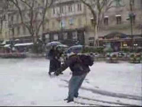 Vendredi des neige à Avignon