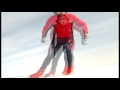 (parodi) of extrem skiing in sweden skiing on the frozen crust - no limits