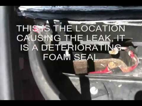 HOW TO STOP WATER LEAKING INSIDE LINCOLN TOWN CAR & STOP WET CARPET
