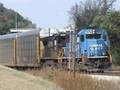 videos de Conrail SD70 on NS Autorack in Hannibal, MO