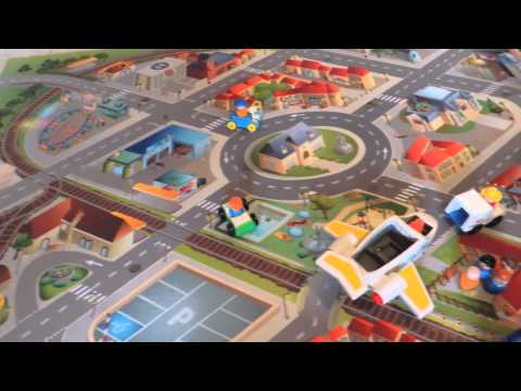 Spielteppich Stadt - Strassenteppich - Straßen Spielteppich Kinderteppich