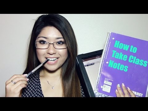 how to take notes in class