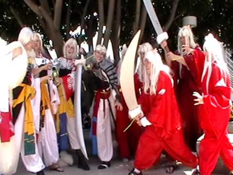 Anime Expo 2010 - Part 3 of 4, Inuyasha cosplay gathering, moderated by altia_san. Anime Expo 2010, Los Angeles Convention Center (outside West Hall), Los Angeles, California,...