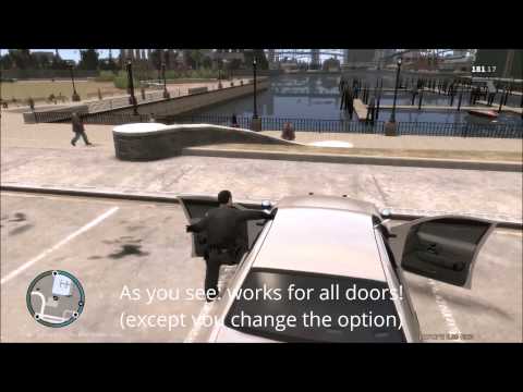 how to open car door in gta iv