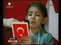 Istiklal Marsimizi gözyaslariyla okuyan Asuman kizimiz