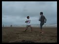 Peleando en la playa