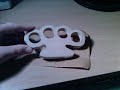 Homemade Wooden Knuckle Dusters