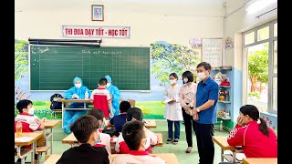 Thành phố Uông Bí triển khai tiêm vắc xin phòng Covid-19 cho học sinh lớp 5, lớp 6