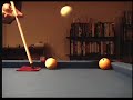 A few cue ball jumps on a pool table A few cue ball jumps on a pool table