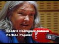 videos de Enfrontament dialèctic entre Beatriz Rodríguez Salmón (PP)  i Carme Chacón (PSOE)
