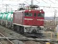 ED75に牽引される貨物列車A electric locomotive ED75 pulled freight